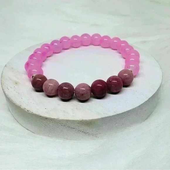 The Pink Team Beaded Handmade Bracelet - Picture 2 of 7